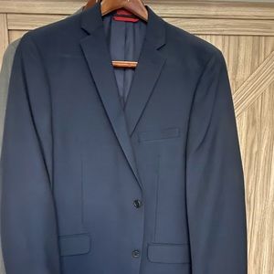 Slim Fit Alfani Red Suit jacket (44L) Pants (38-34)